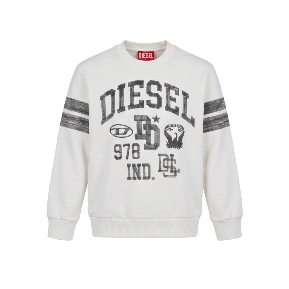 DIESEL Felpa bianca...