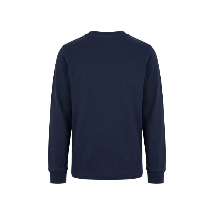 STONE ISLAND T-shirt blu navy maniche lunghe bambini