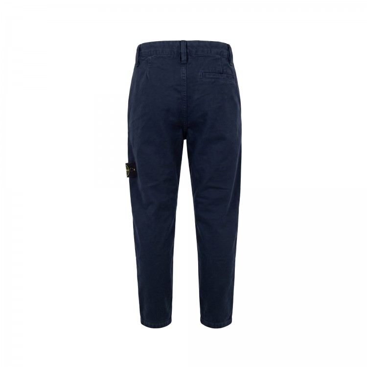 STONE ISLAND Pantaloni blu navy regular bambino