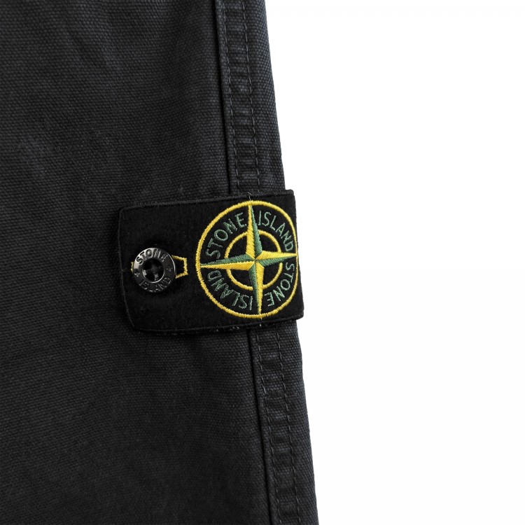STONE ISLAND Pantaloni neri regular bambino