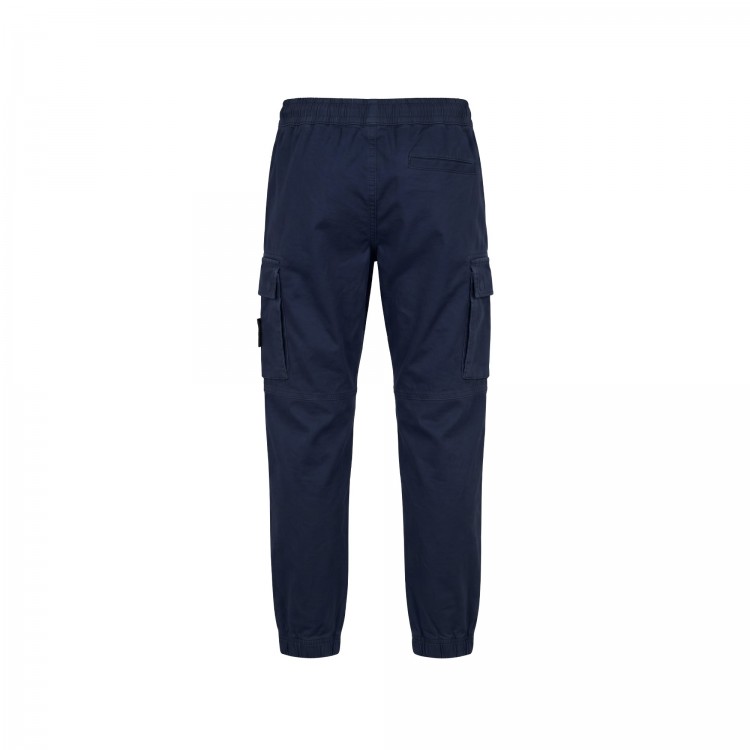 STONE ISLAND Pantaloni blu navy elasticizzati bambino