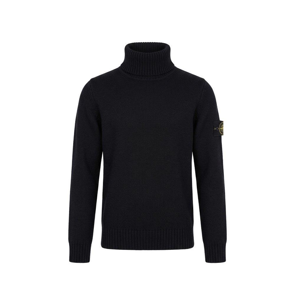 STONE ISLAND Maglia nera a...