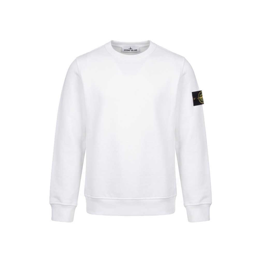 STONE ISLAND Felpa bianca...