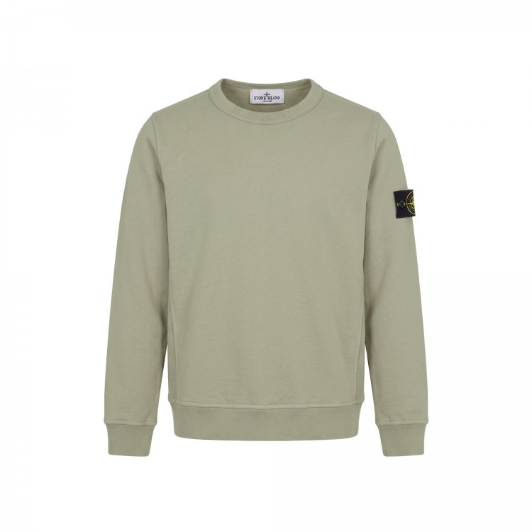 STONE ISLAND Felpa fango girocollo bambini