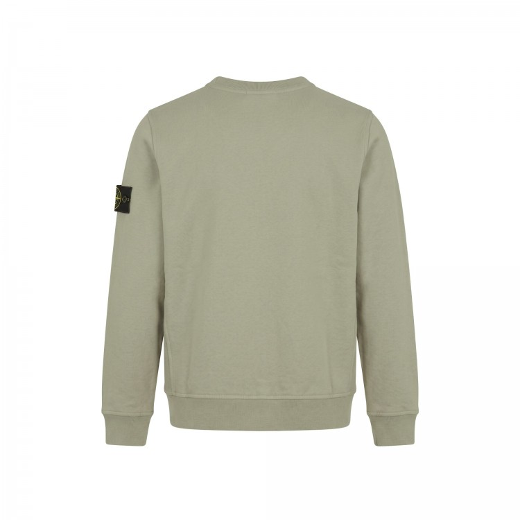 STONE ISLAND Felpa fango girocollo bambini