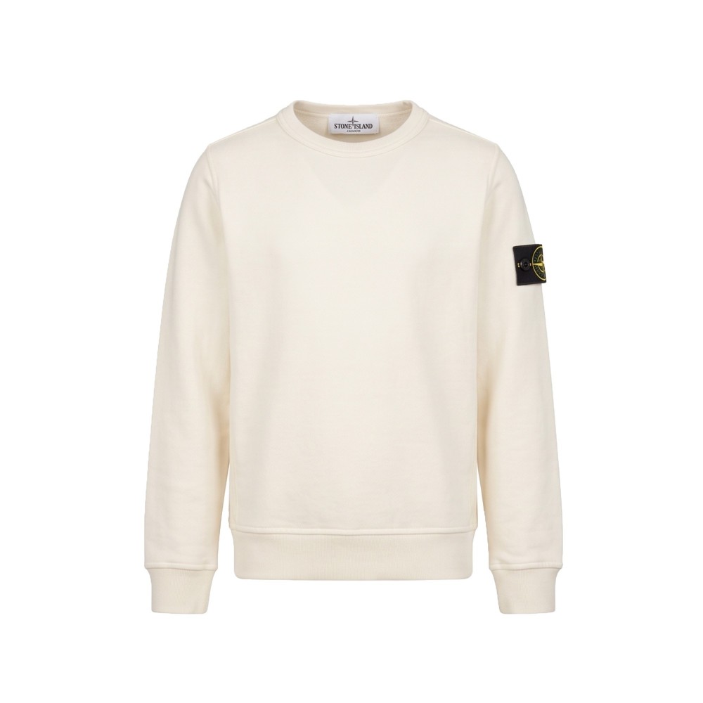 STONE ISLAND Felpa panna...