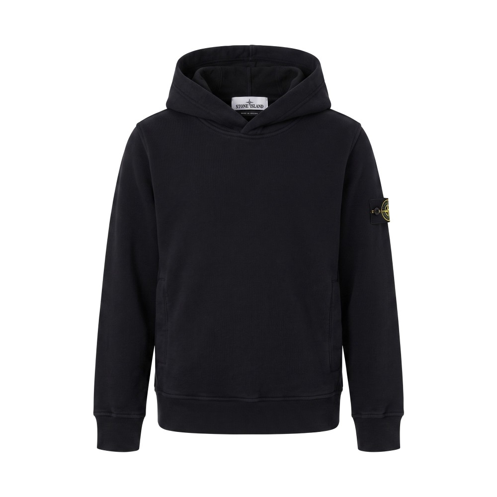 STONE ISLAND Felpa nera con...