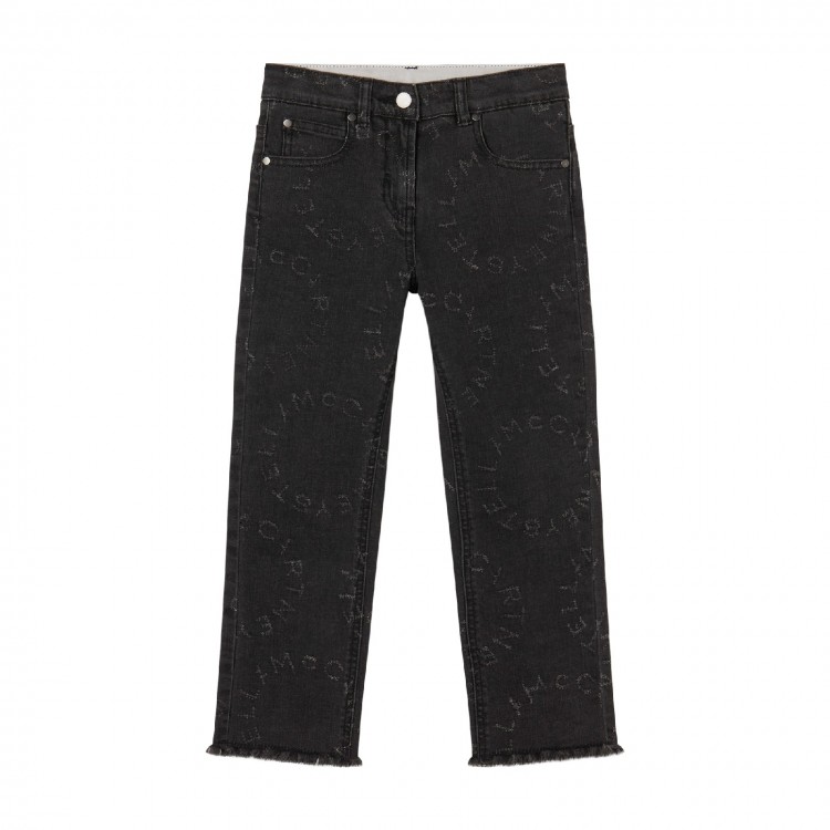 STELLA McCARTNEY Pantalone nero jeans bambina