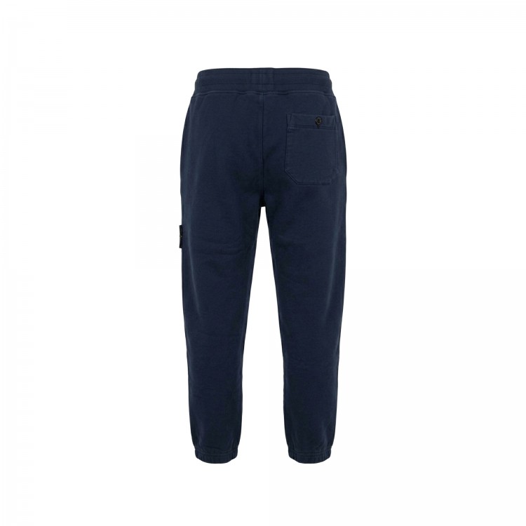 STONE ISLAND Pantaloni blu navy in felpa bambini