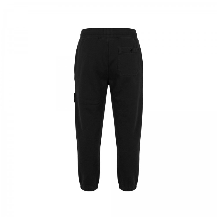 STONE ISLAND Pantaloni neri in felpa bambini
