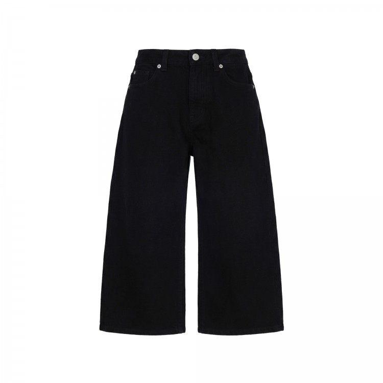 MM6 Jeans nero wide leg bambina