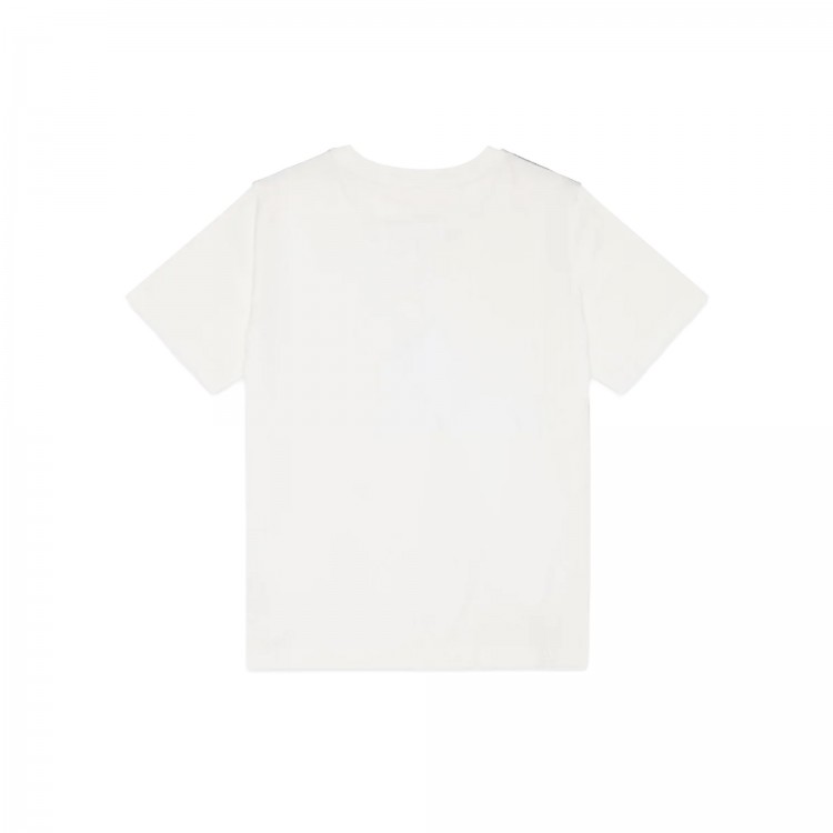 MM6 T-shirt panna con patch logo bambina