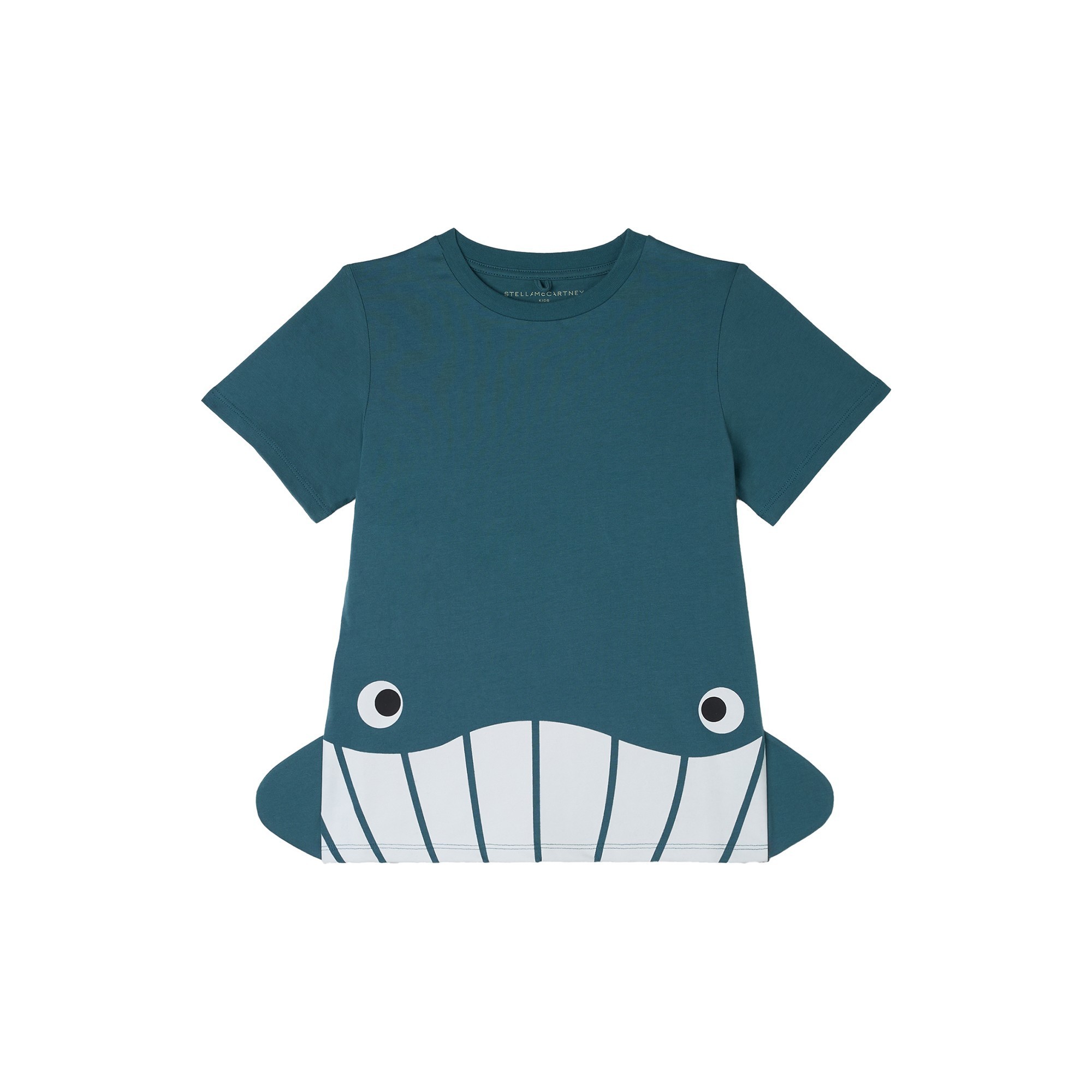 STELLA McCARTNEY T-shirt blu con balena bambino