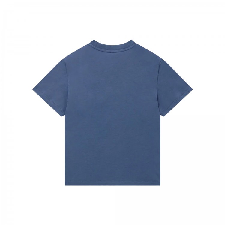 STELLA McCARTNEY T-shirt blu con taschino balena bambino