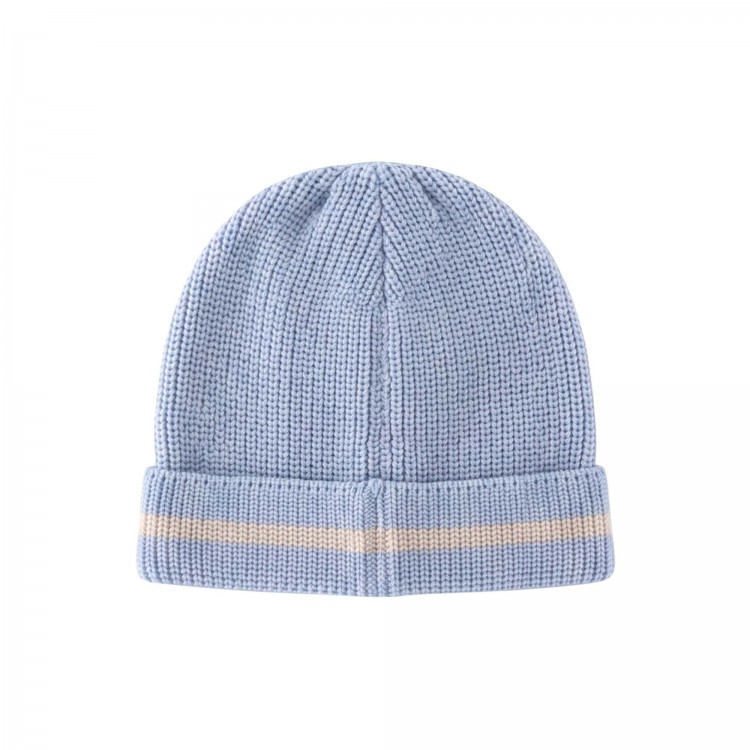 MARLU' Cappellino celeste in filato neonato