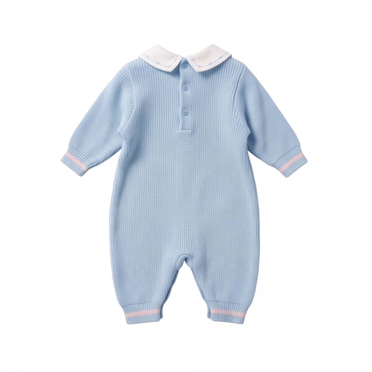 MARLU' Tutina celeste con orsetto neonato