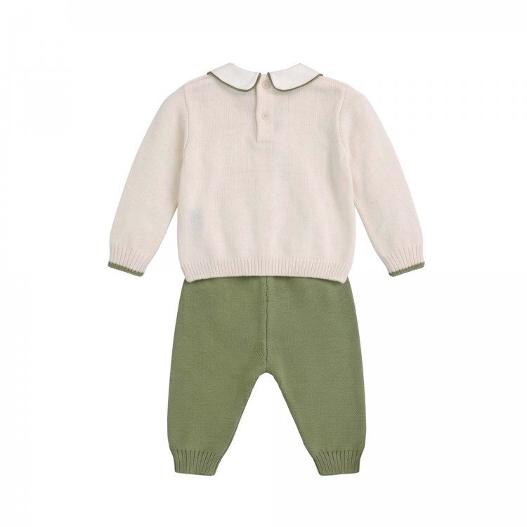 MARLU' Completo verde scoiattolo neonato