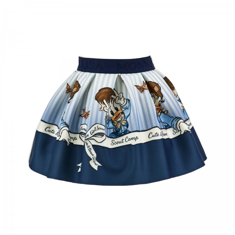 MONNALISA Gonna blu navy Daisy Duck bambina
