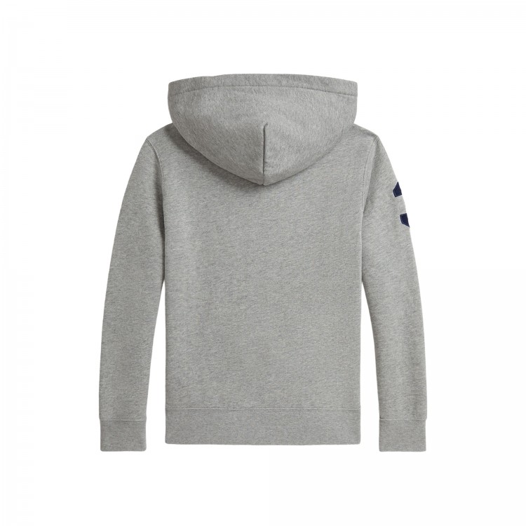 RALPH LAUREN Felpa grigia Big Pony bambini