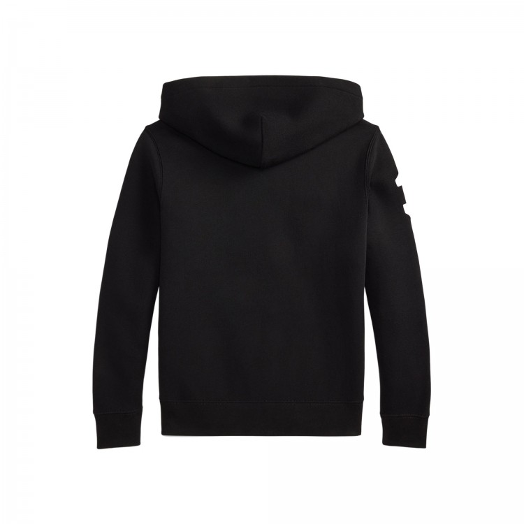 RALPH LAUREN Felpa nera Big Pony bambini