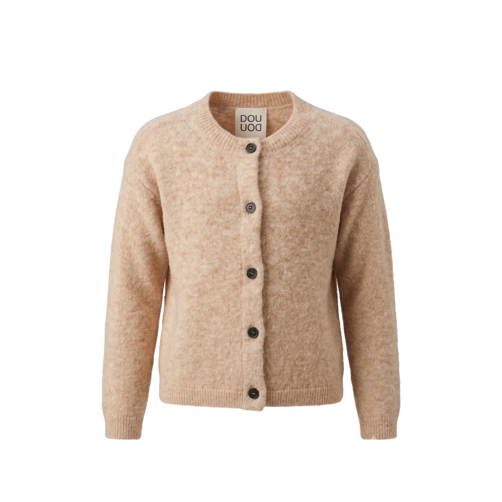 DOUDOU Cardigan beige bambina