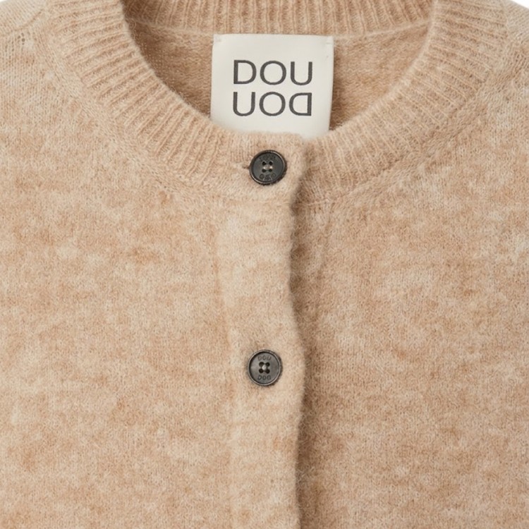 DOUDOU Cardigan beige bambina
