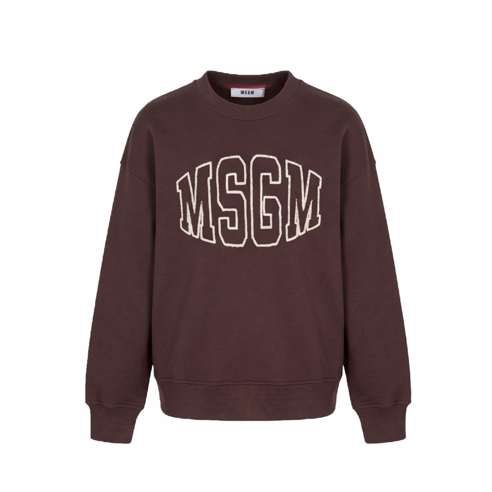 MSGM MSGM Felpa caffè...