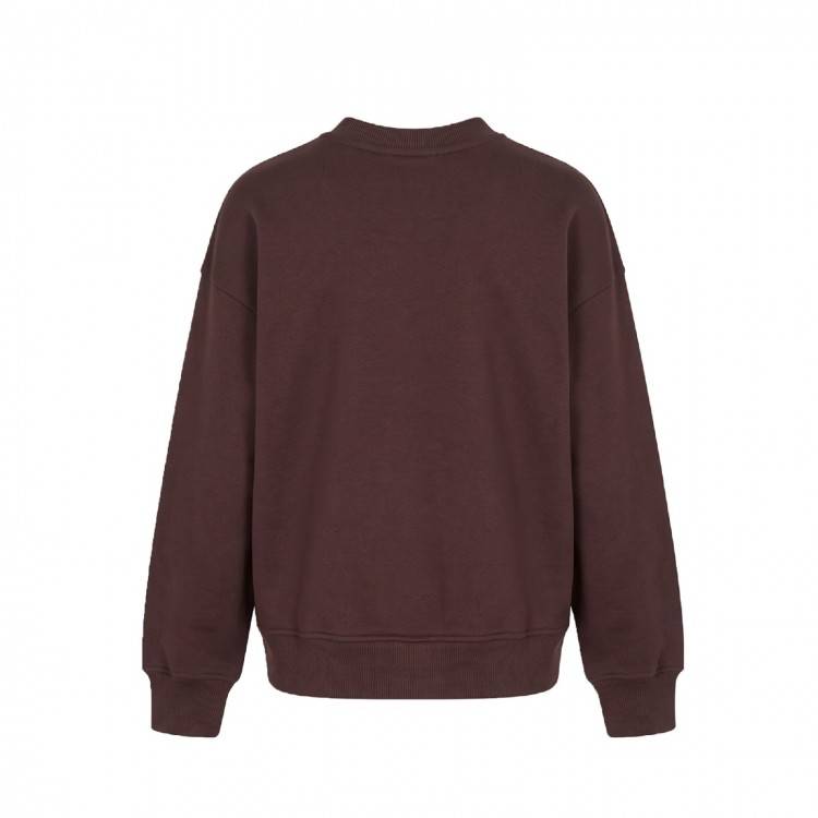MSGM MSGM Felpa caffè logata girocollo bambini