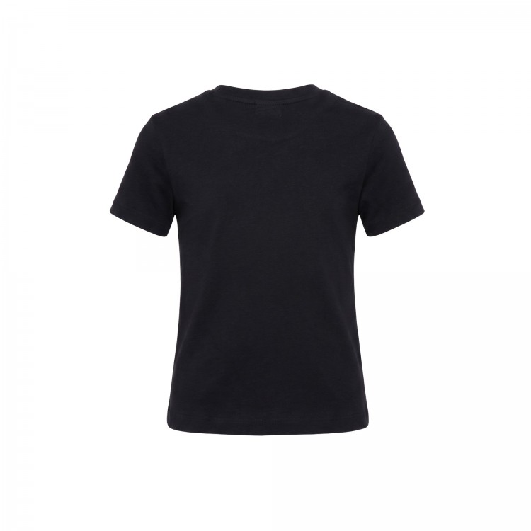 DIESEL T-shirt nera logo paillettes bambina