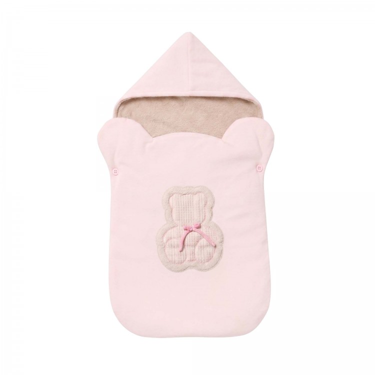 MARLU' Sacco nanna rosa orsetto neonata