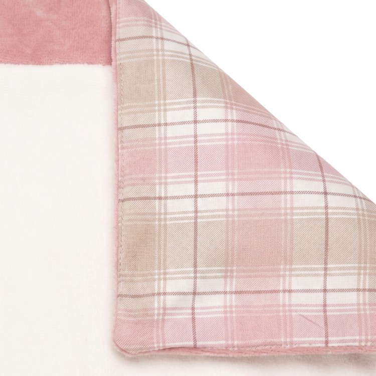 MARLU' Copertina rosa in ciniglia neonata
