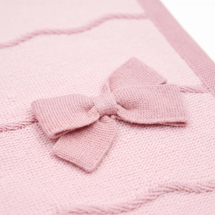 MARLU' Copertina rosa in filato neonata