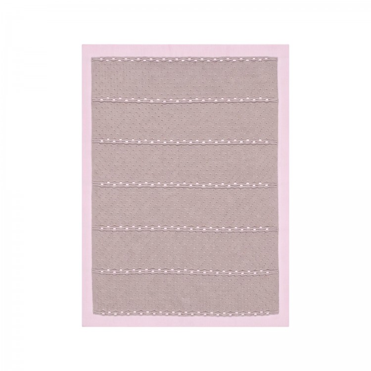MARLU' Copertina tortora e rosa neonata