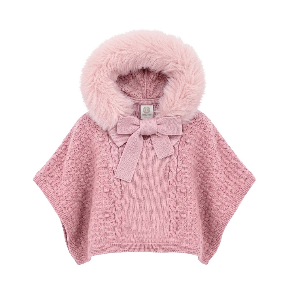 MARLU' Mantellina rosa con...