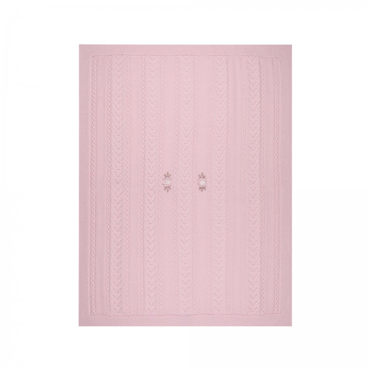 MARLU' Copertina rosa con fiori neonata