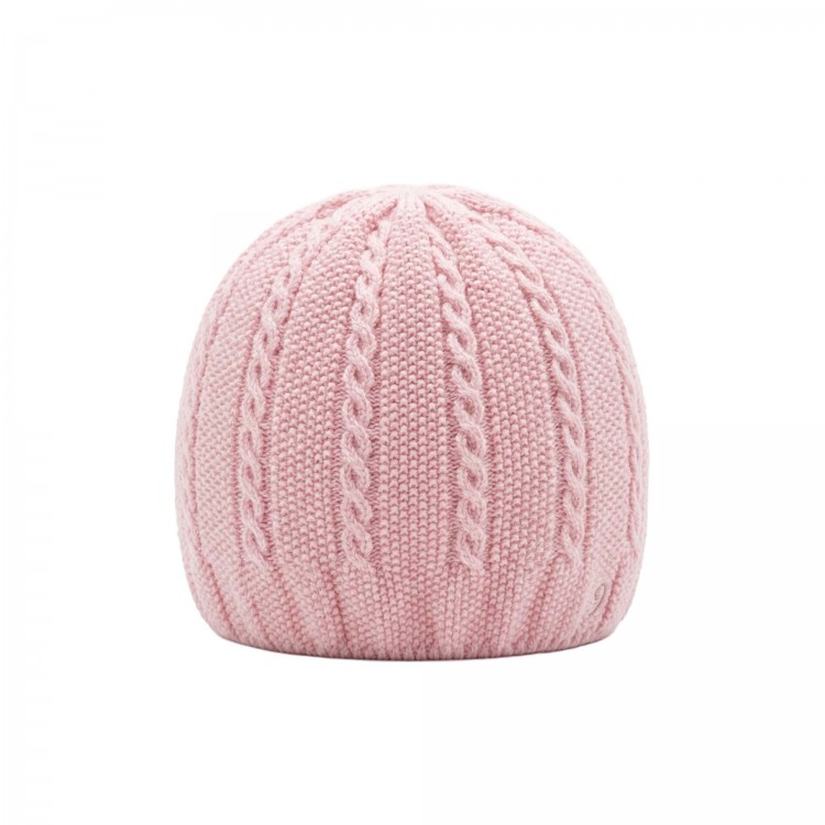 MARLU' Cappellino rosa in filato neonata