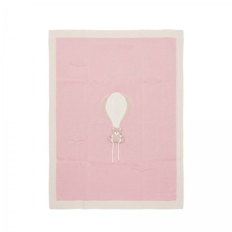 MARLU' Copertina rosa mongolfiera neonata
