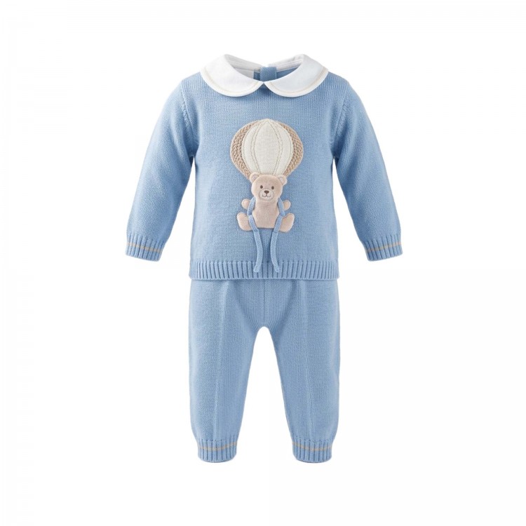 MARLU' Completo celeste mongolfiera neonato