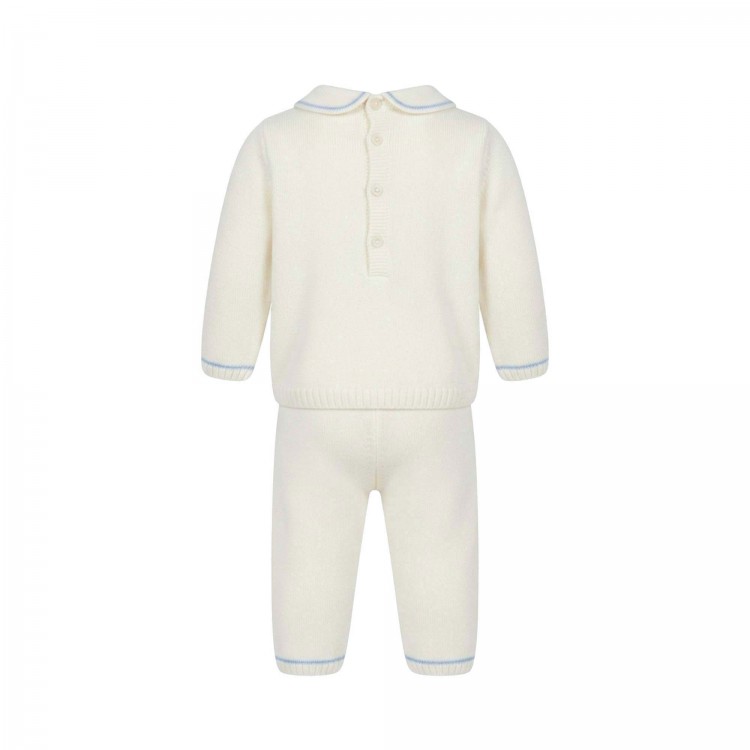 MARLU' Completo bianco mongolfiera neonato
