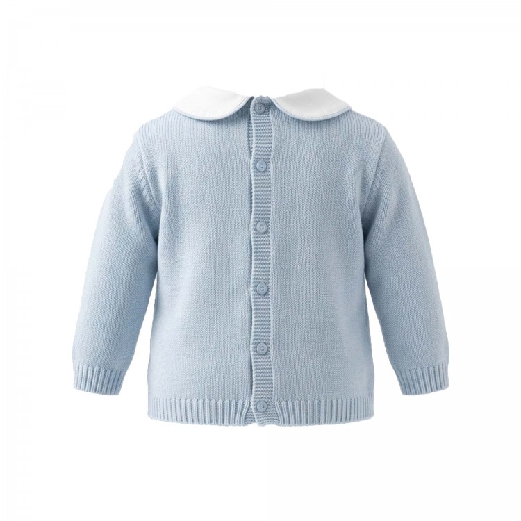 MARLU' Completo celeste con salopette neonato