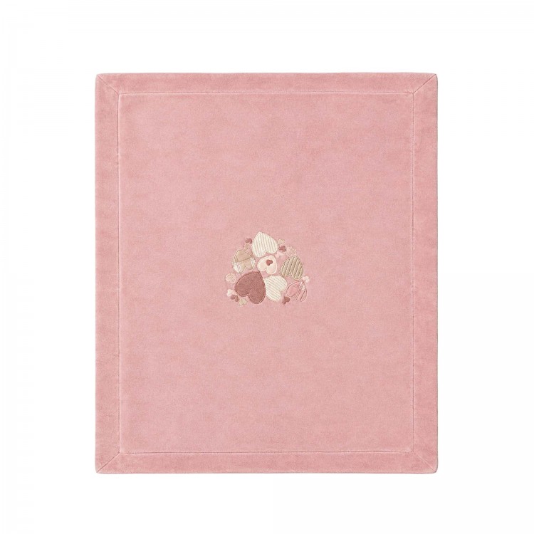 MARLU' Copertina rosa in ciniglia neonata