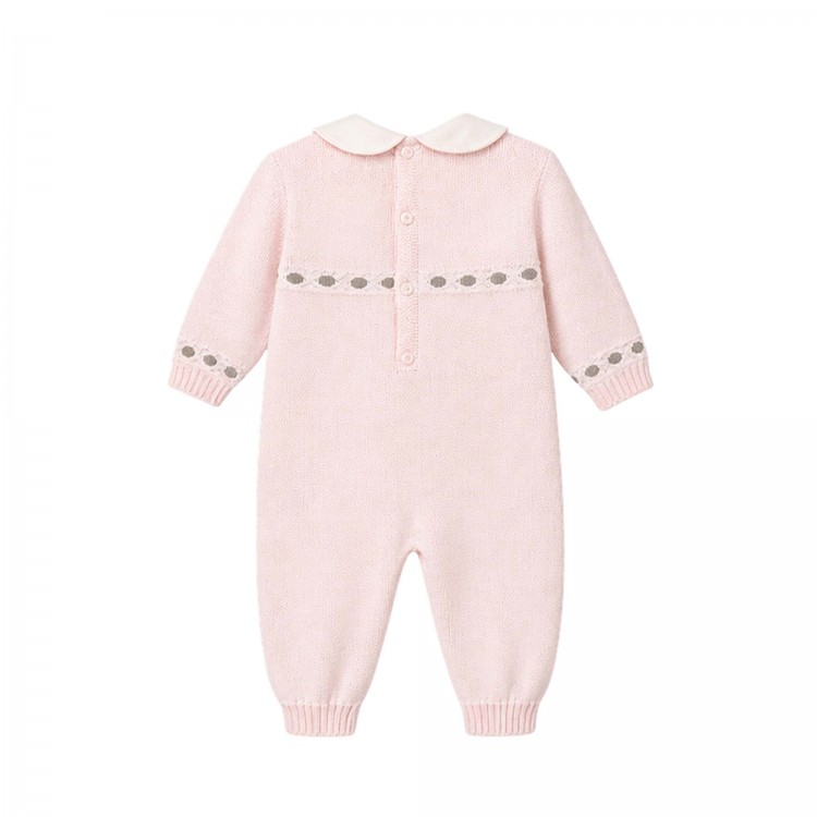 MARLU' Tutina rosa e tortora neonata