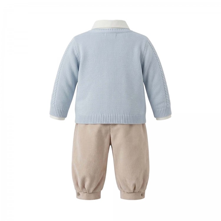 MARLU' Completo 4 pezzi battesimo neonato