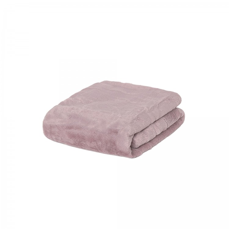 MAYORAL NEWBORN Coperta malva in pile con pompon neonata
