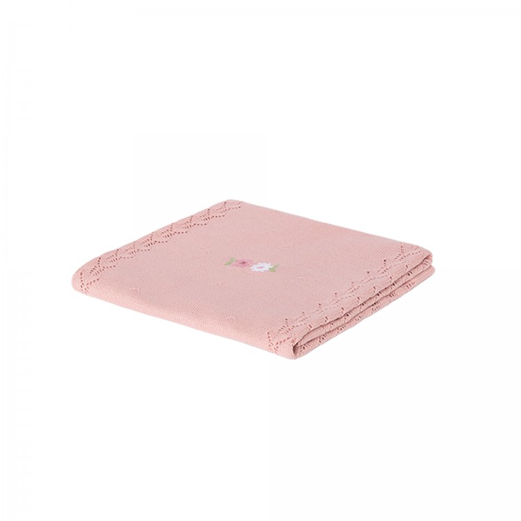 MAYORAL NEWBORN Coperta rosa in cotone neonata