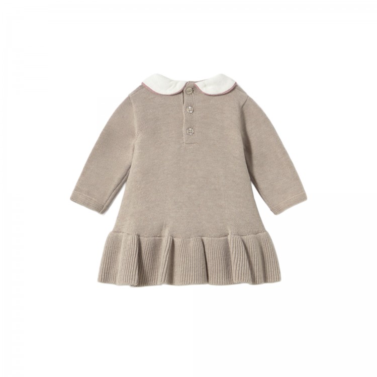 MAYORAL NEWBORN Abitino beige tricot neonata