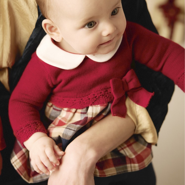 MAYORAL NEWBORN Abitino bordeaux neonata
