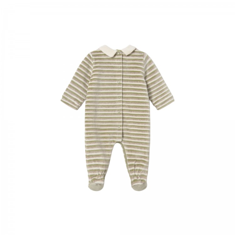 MAYORAL NEWBORN Tutina verde in ciniglia neonato