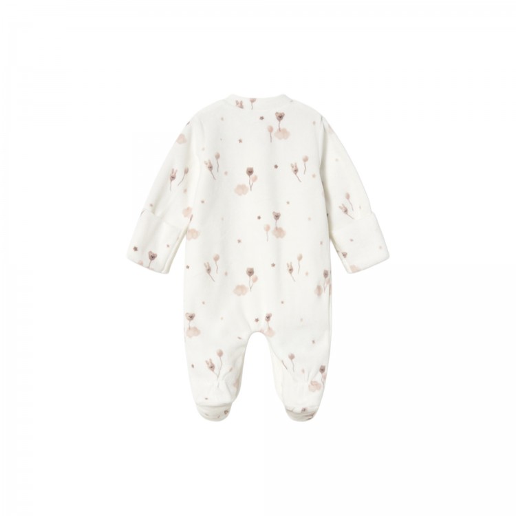 MAYORAL NEWBORN Tutina bianca in ciniglia neonata