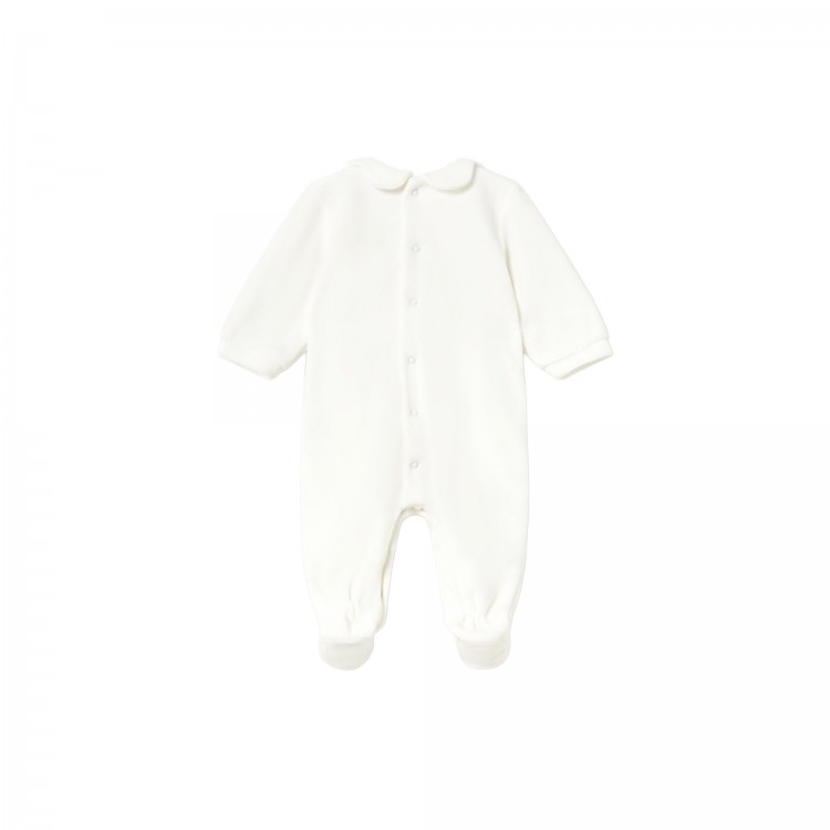 MAYORAL NEWBORN Tutina bianca con ricami neonata